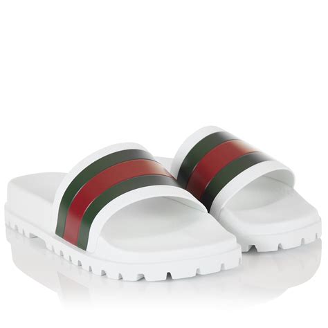 gucci mens web slides|gucci web slides men.